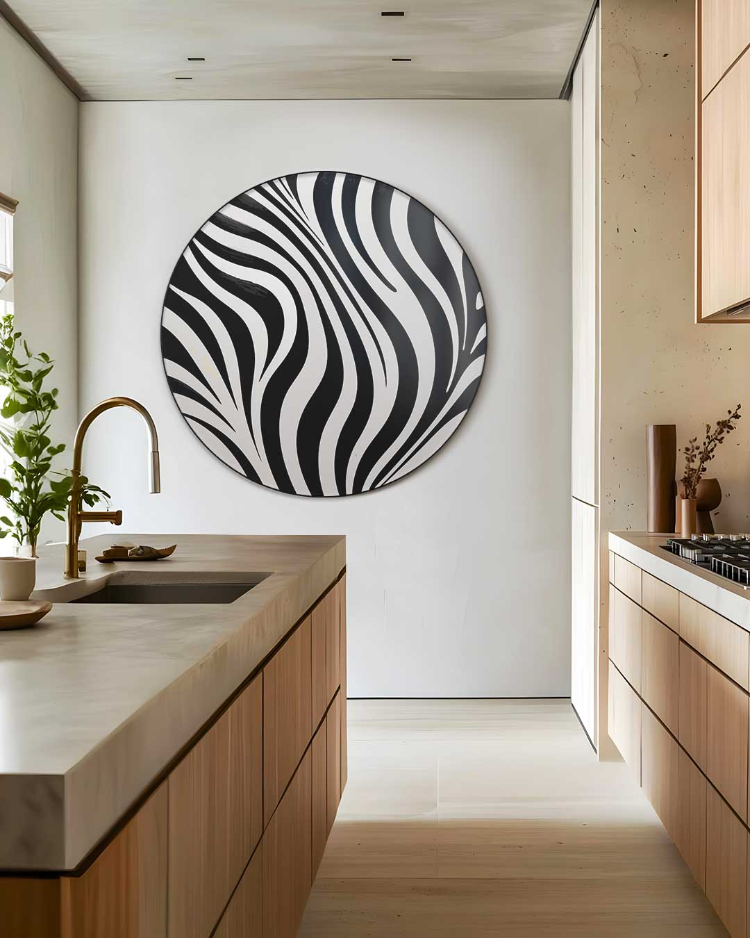 Stijlvolle Zebra Muurcirkel