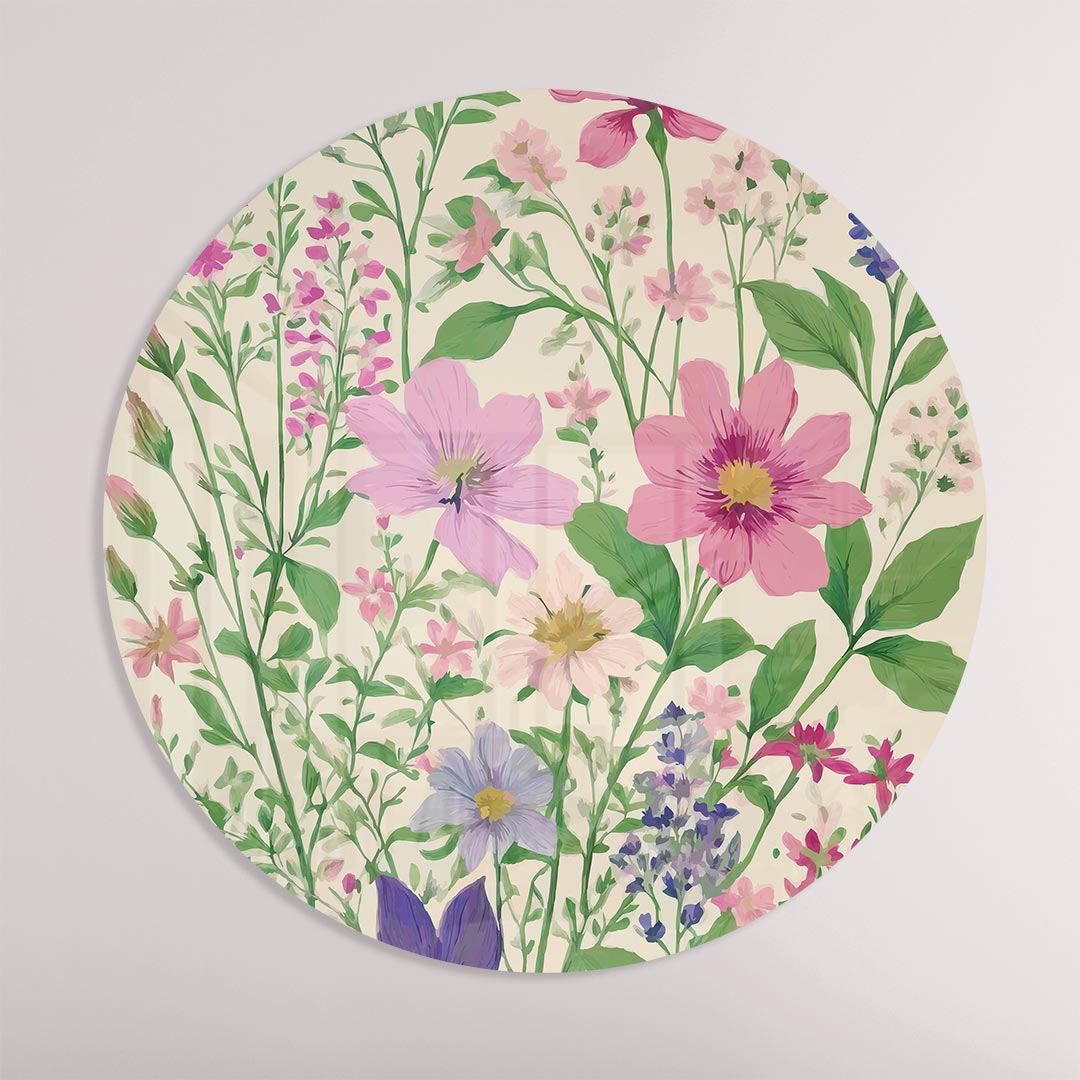 Bloemenpracht Muurcirkel-WallArtistic