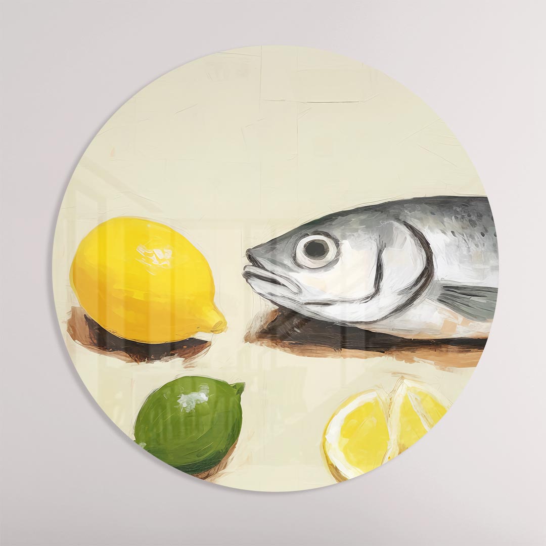 Frisse Fruitige Muurcirkel-WallArtistic