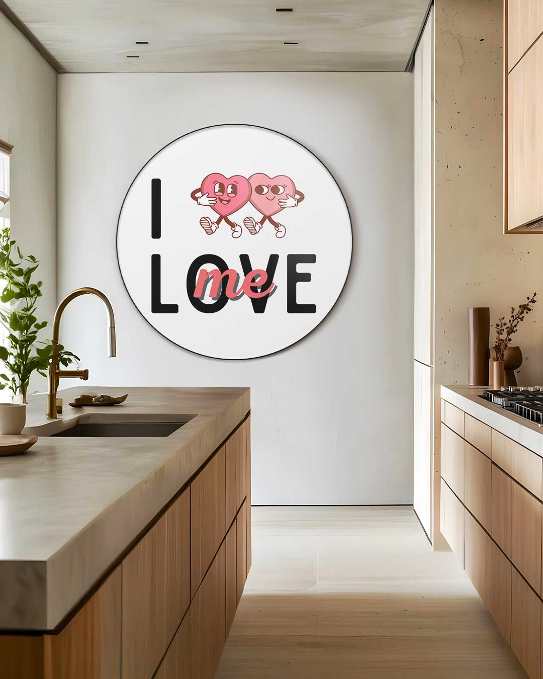 Liefdevolle Muurcirkel-WallArtistic