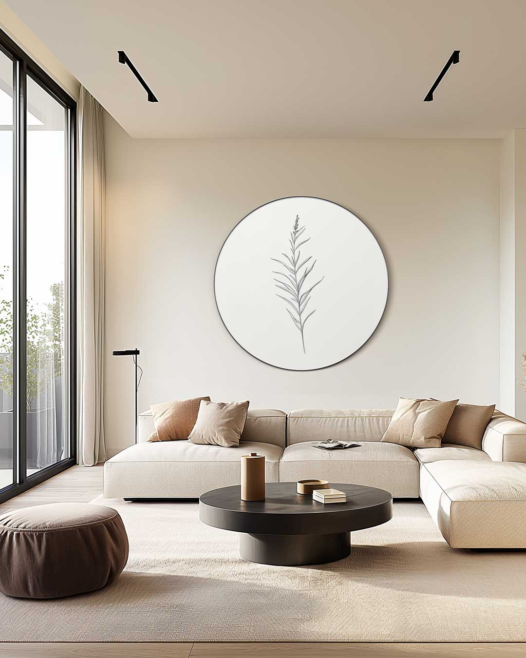 Minimalistische Botanische Muurcirkel