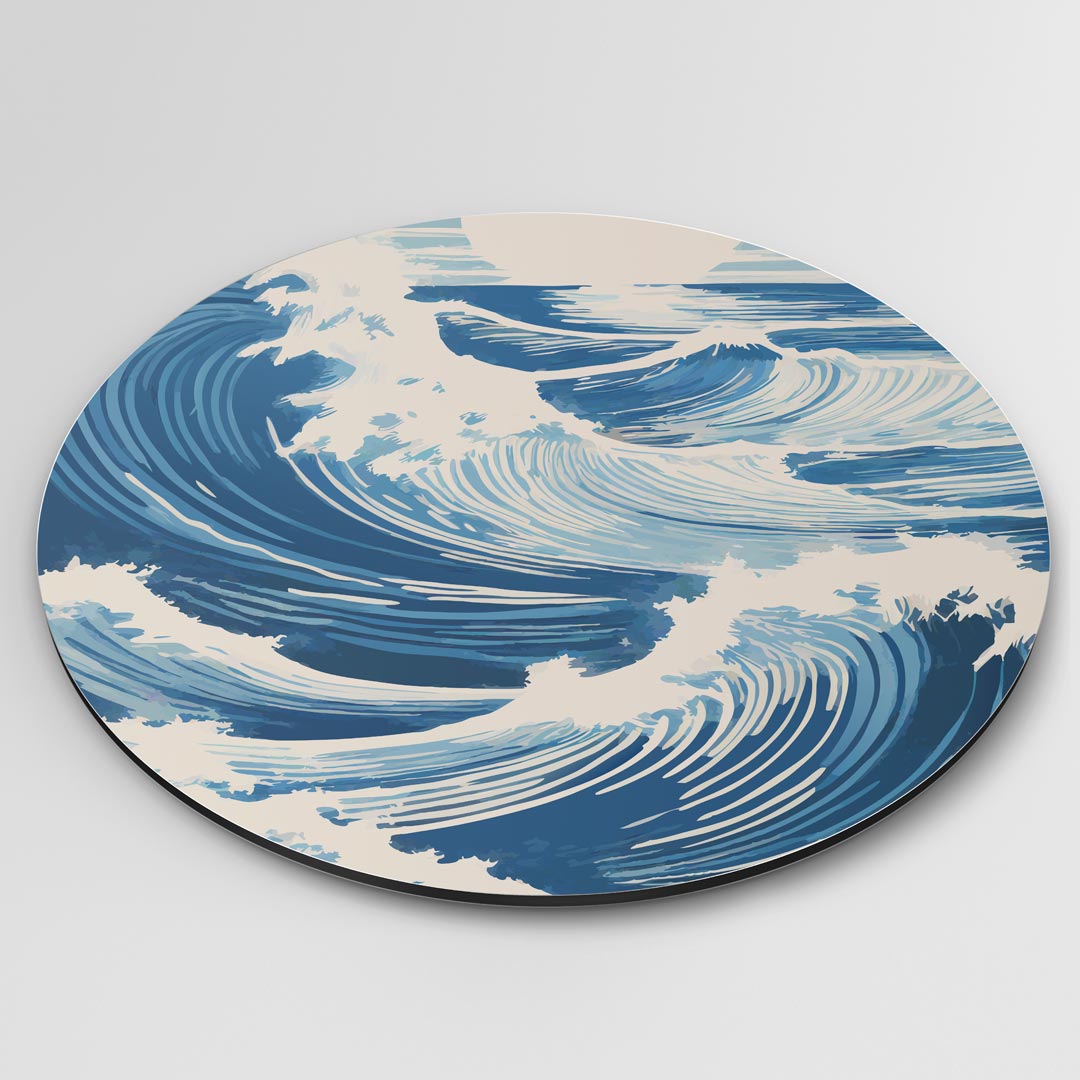 Golf van Blauw Muurcirkel