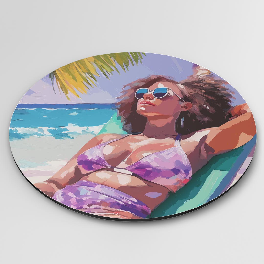 Zomerse Strandvibes Muurcirkel