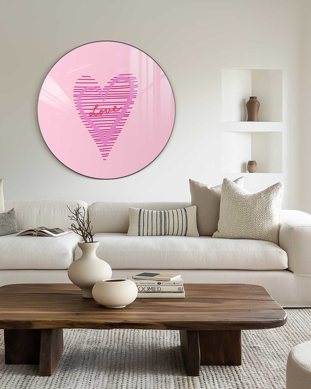 Hartvormige Liefdescirkel Muurcirkel-WallArtistic