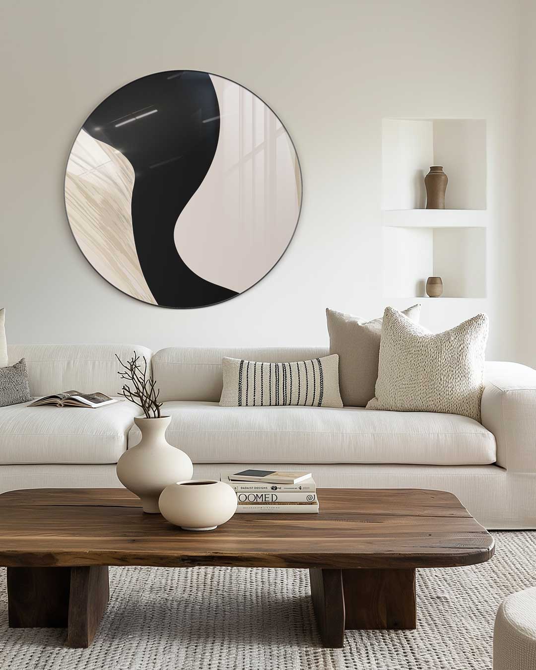 Elegante Abstracte Muurcirkel