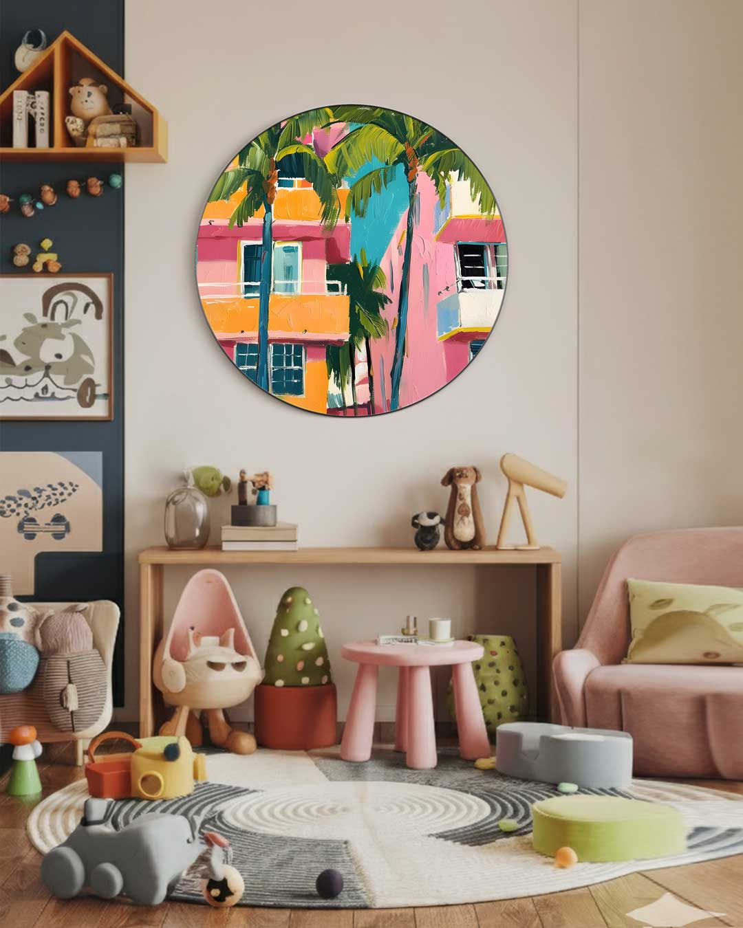Tropische Miami Muurcirkel