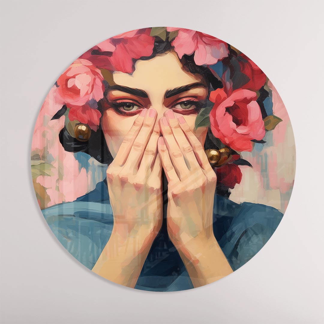 Bloemenpracht Muurcirkel-WallArtistic