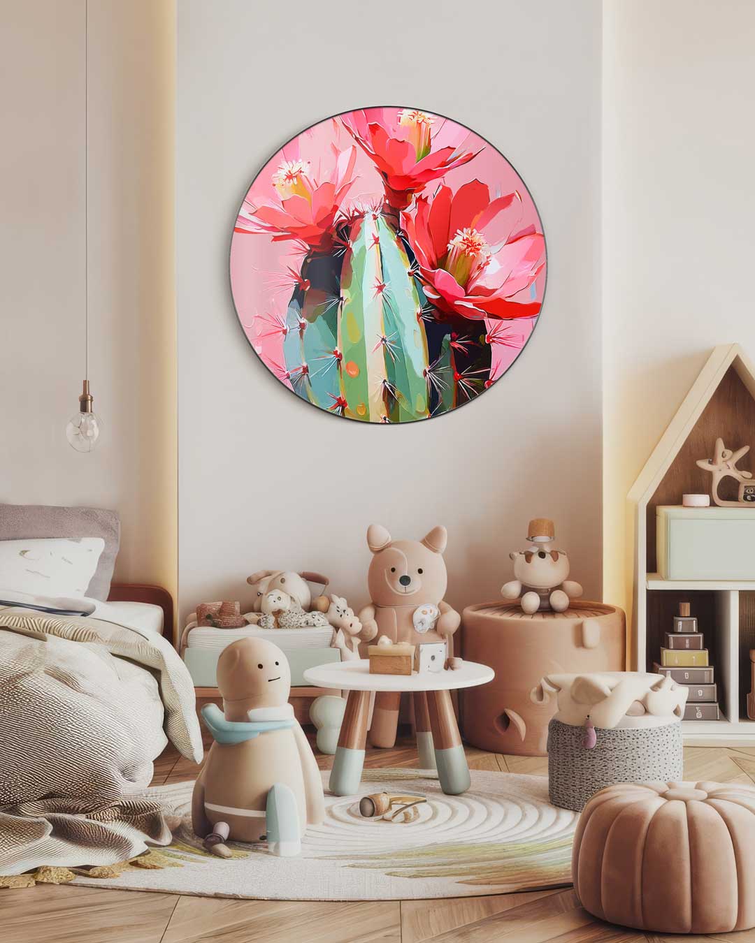 Cactus Bloemen Muurcirkel