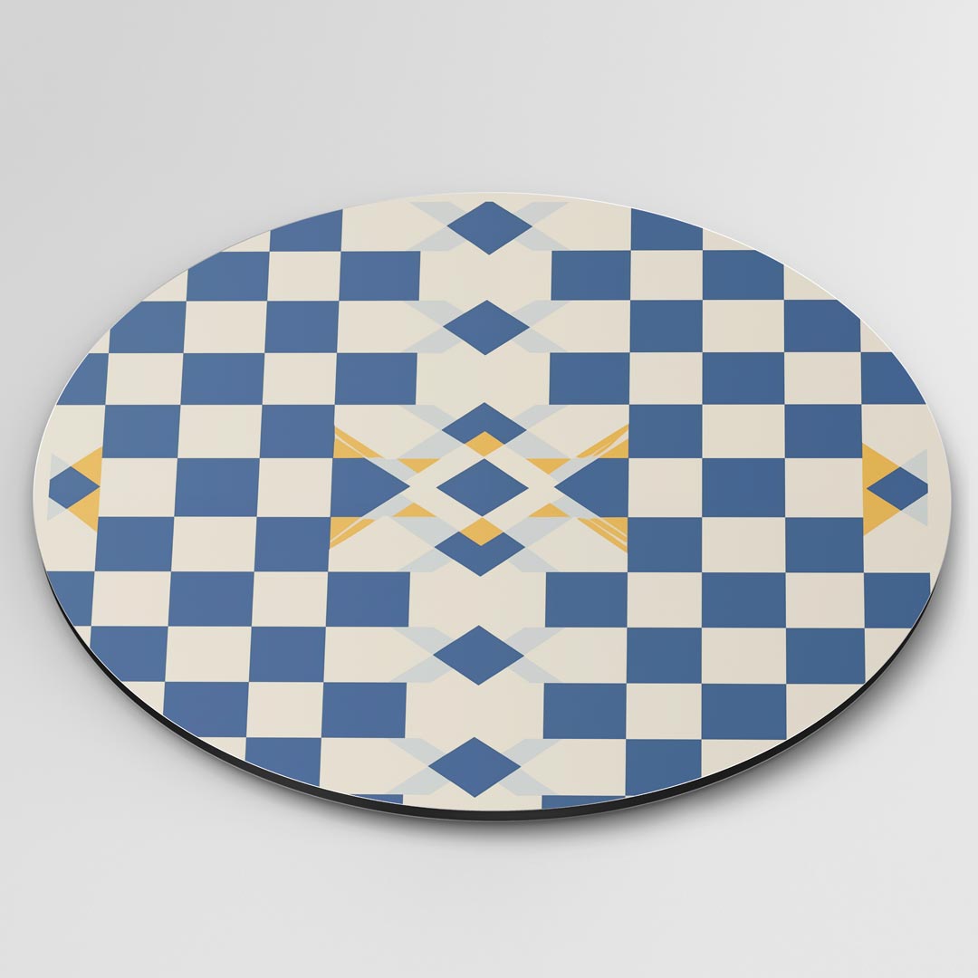 Checkerboard Chic Muurcirkel