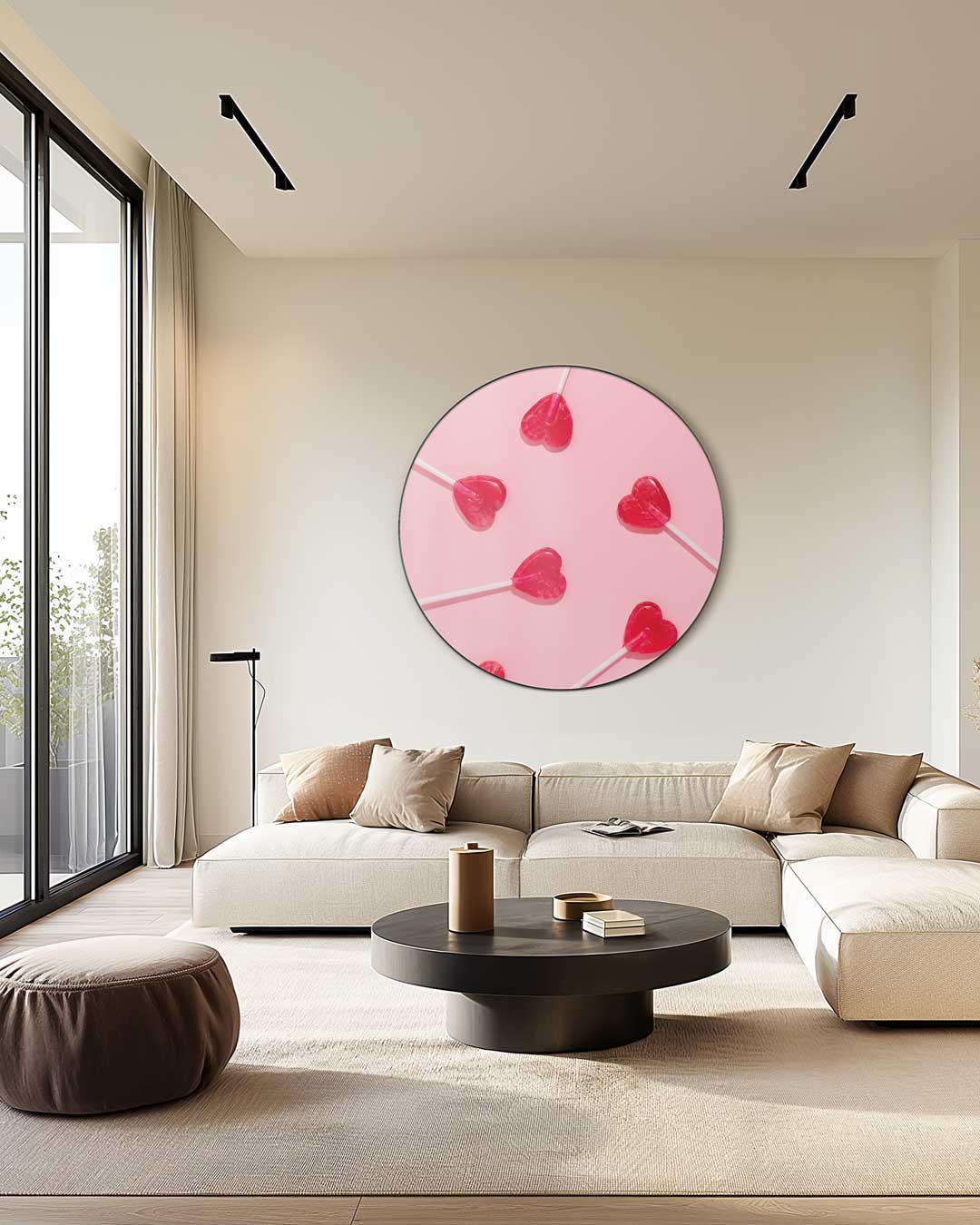 Zoete Hartjes Wanddecoratie Muurcirkel