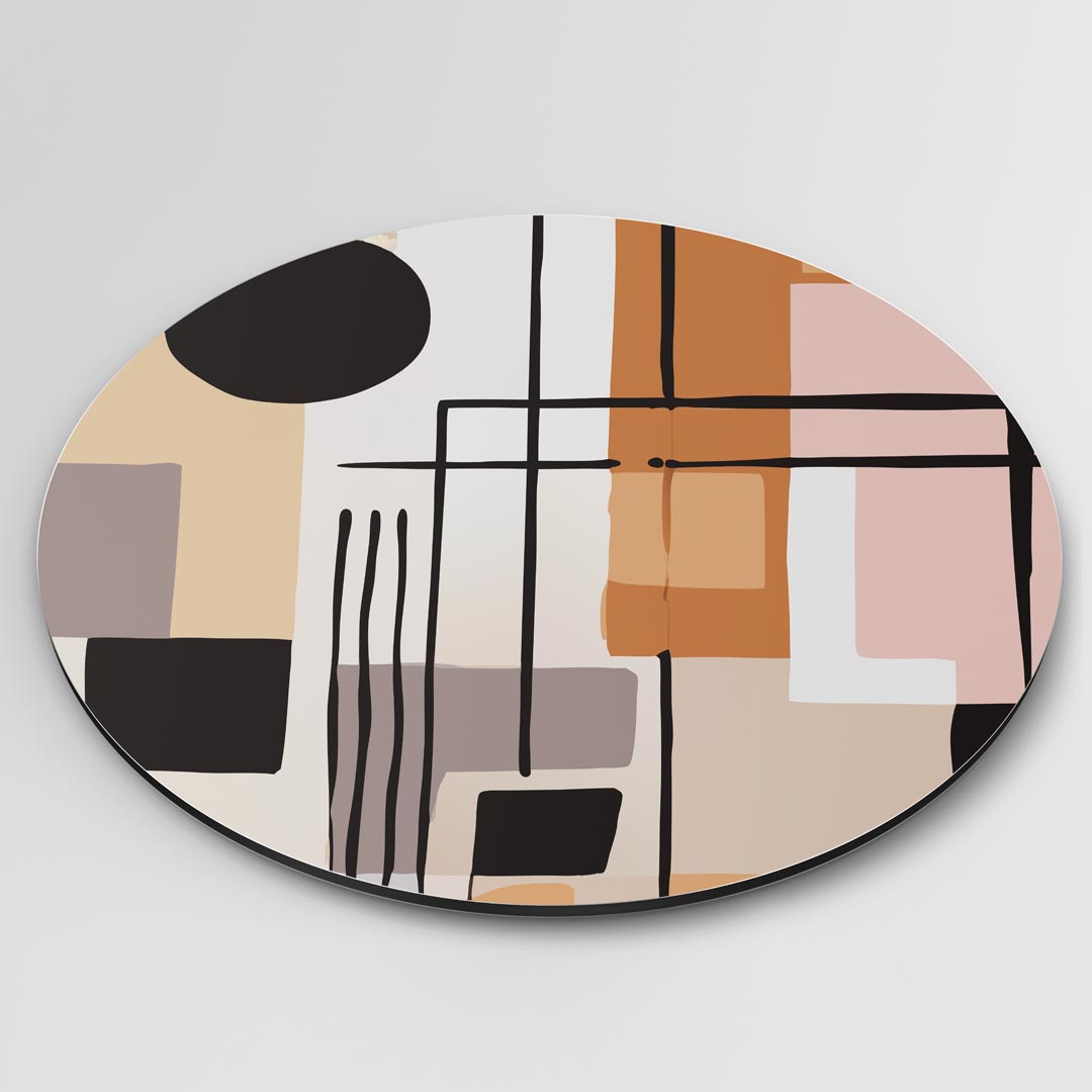 Moderne Abstracte Muurcirkel