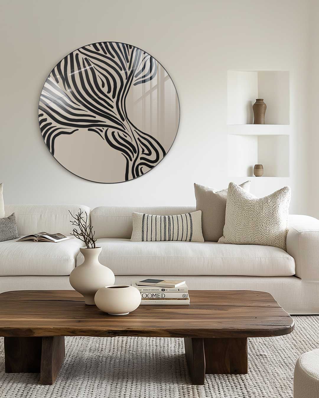 Zebraprint Muurcirkel