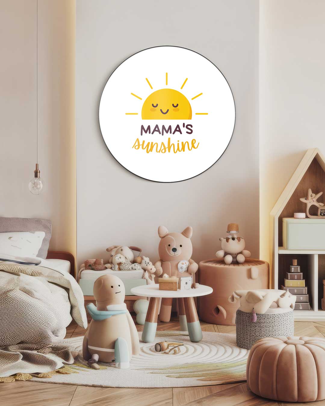 Mama's Zonnestraal Muurcirkel-WallArtistic