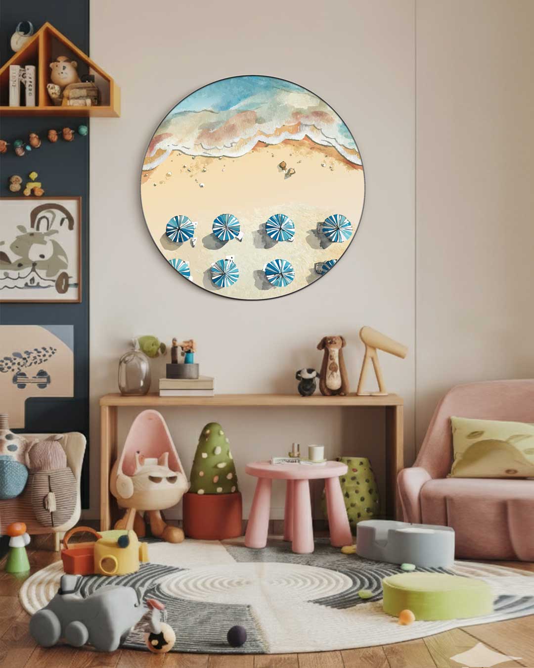 Zomers Strandparadijs Muurcirkel