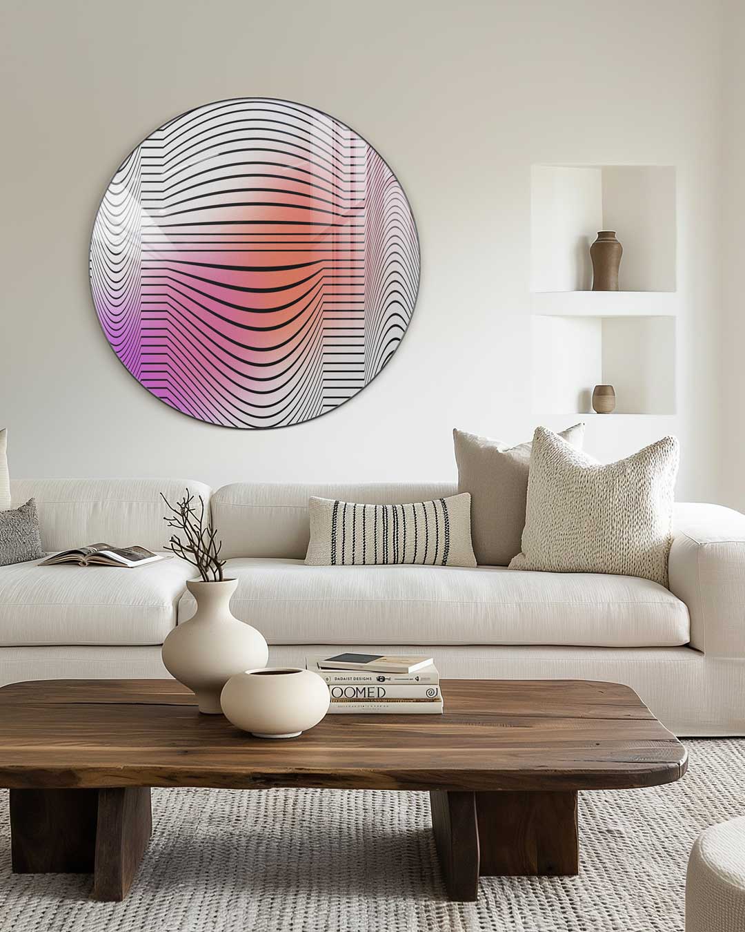 Vibrerende Optische Illusie Muurcirkel