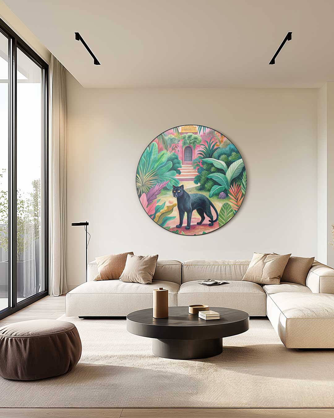 Jungle Panter Wandcirkel Muurcirkel