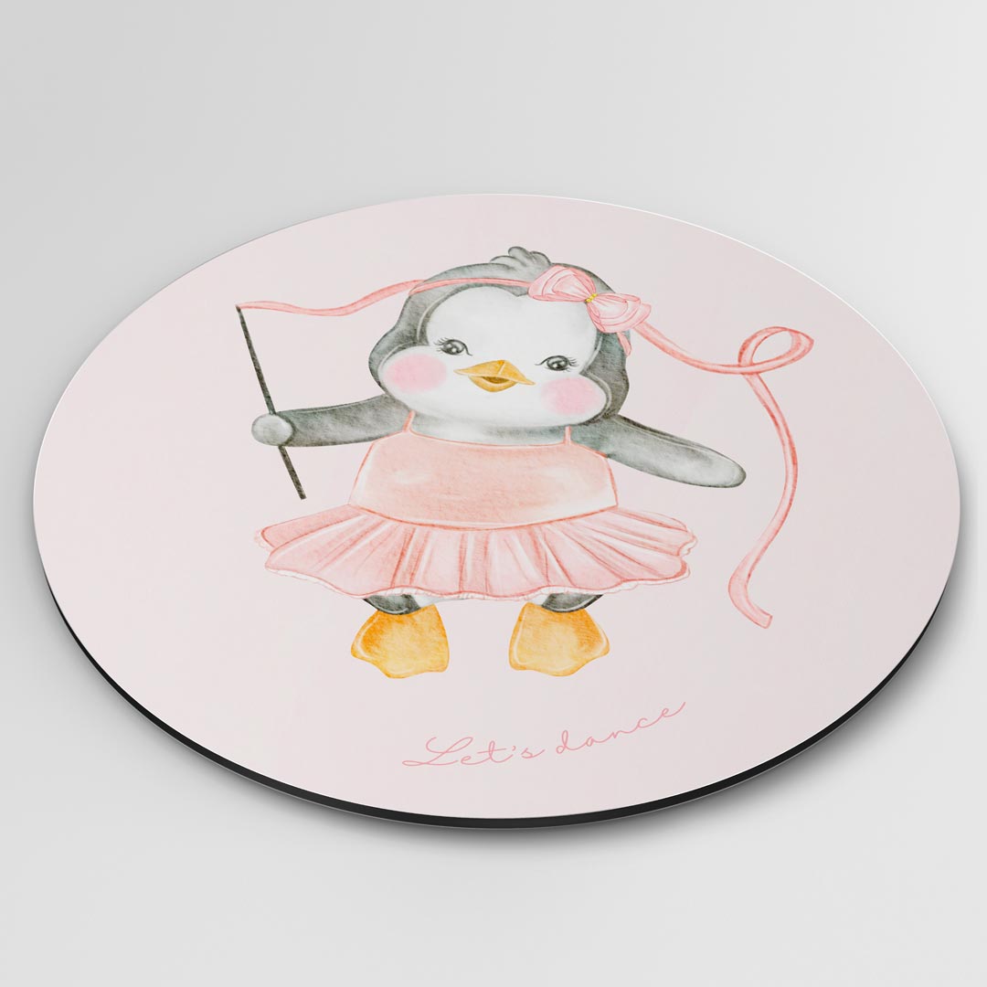 Dansende Pinguïn Muurcirkel-WallArtistic