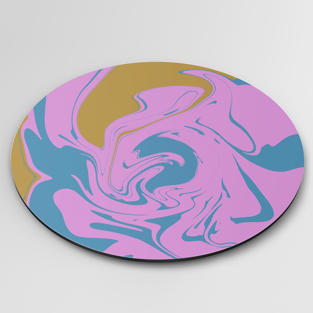 Kleurrijke Swirl Muurcirkel