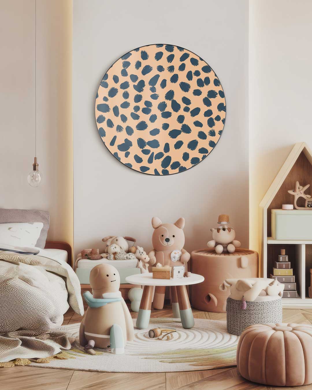 Trendy Luipaard Print Muurcirkel