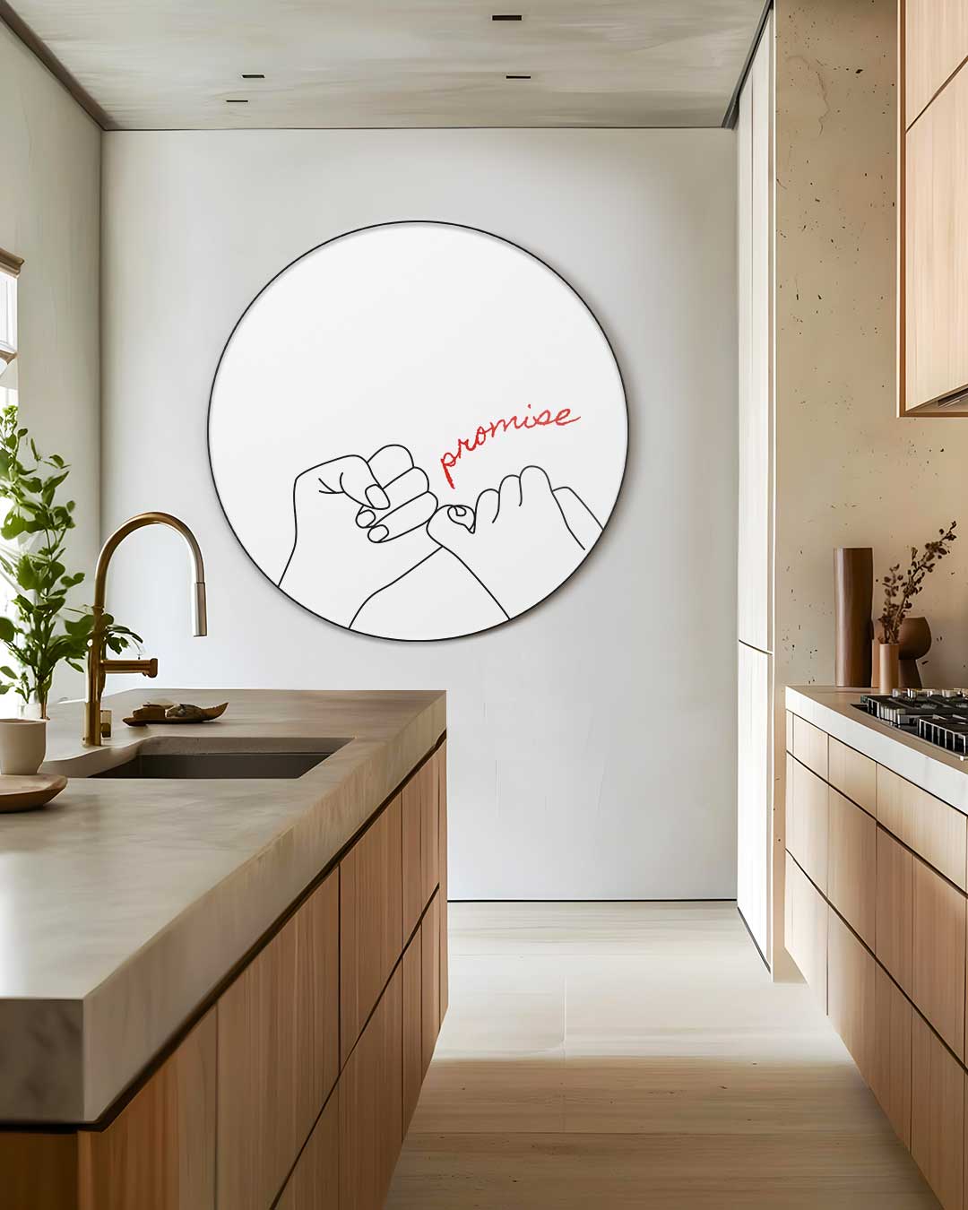 Vriendschapsbelofte Muurcirkel-WallArtistic