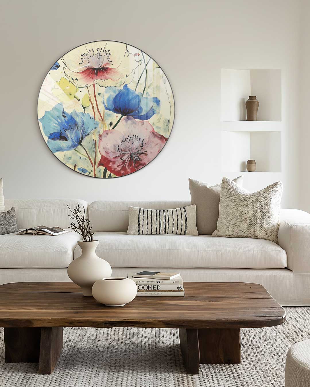 Bloemrijke Artistieke Muurcirkel