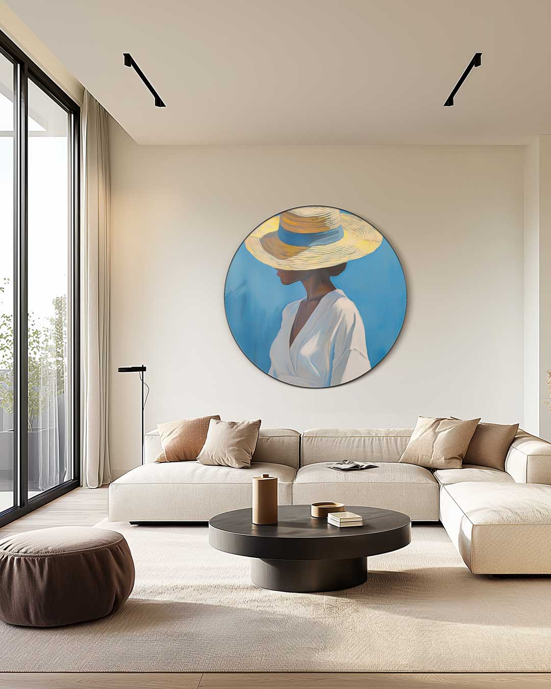 Stijlvolle Zomer Muurcirkel-WallArtistic