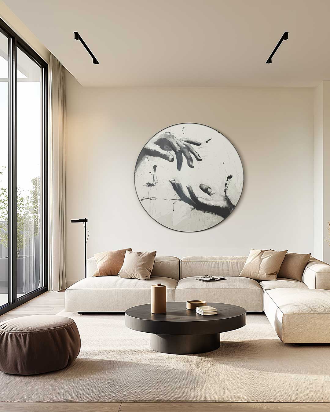 Elegante Handen Wanddecoratie Muurcirkel-WallArtistic