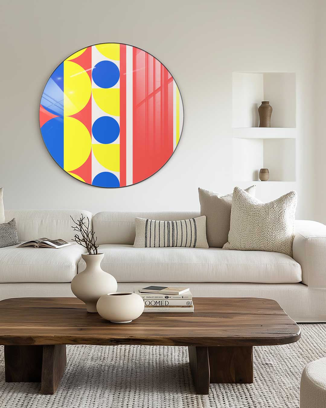 Kleurrijke Geometrische Muurcirkel