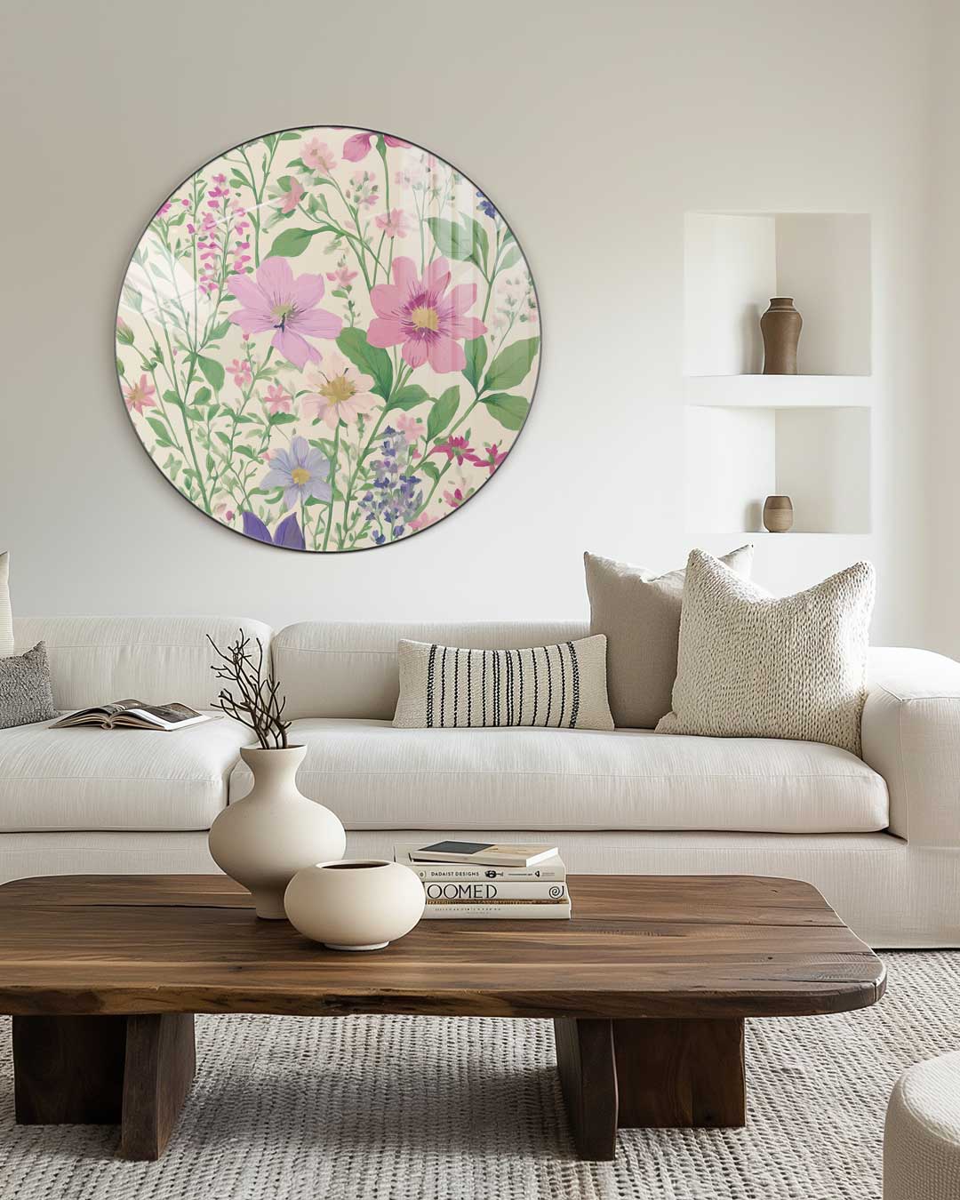 Bloemenpracht Muurcirkel-WallArtistic