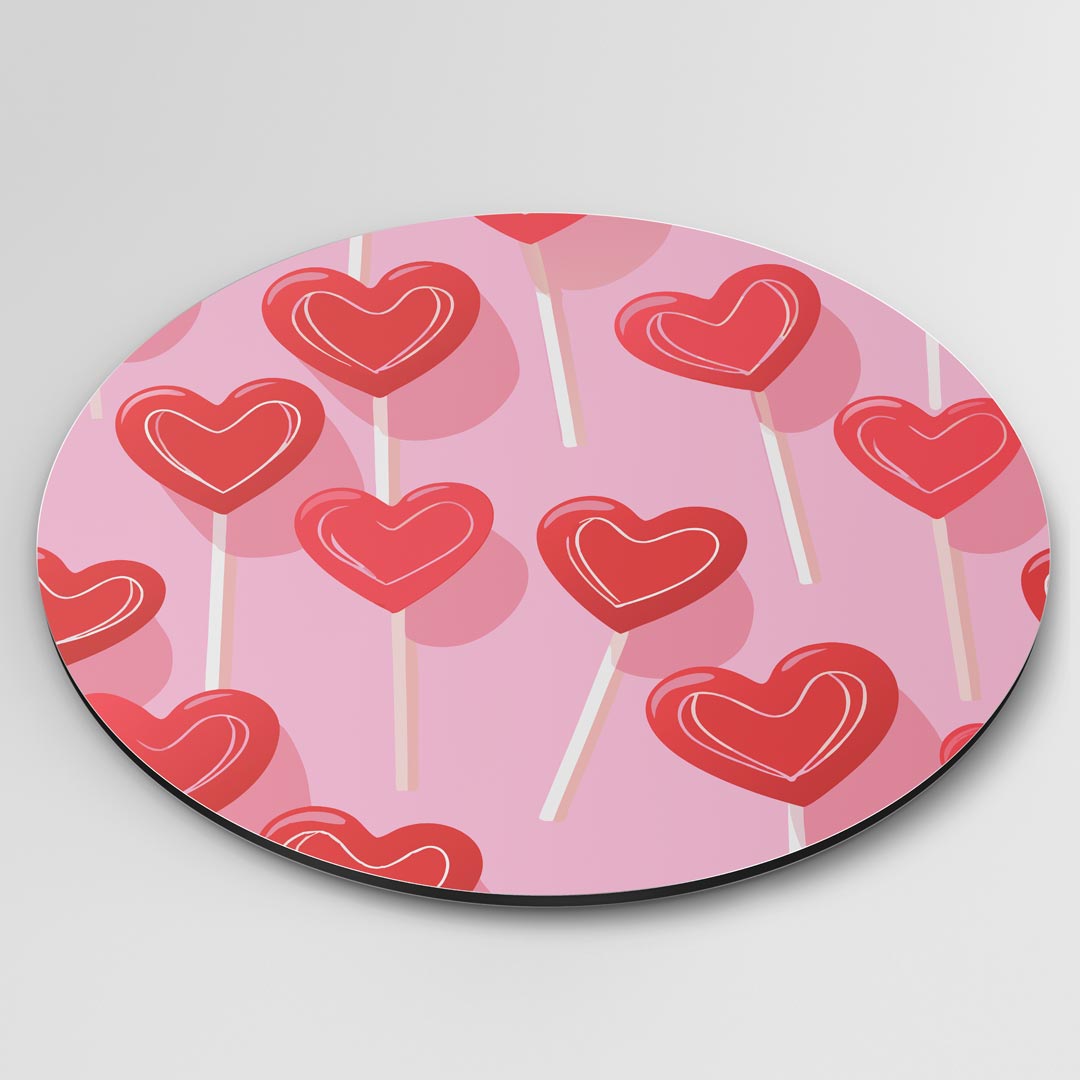 Liefdevolle Hartjes Muurcirkel-WallArtistic