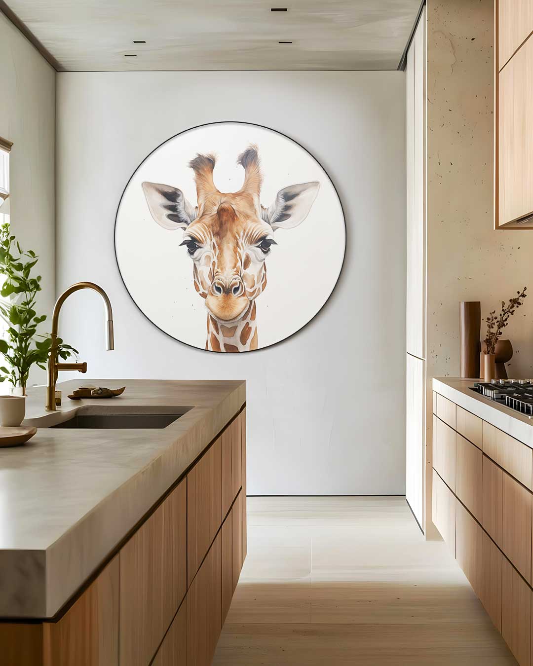Charmante Giraffe Muurcirkel
