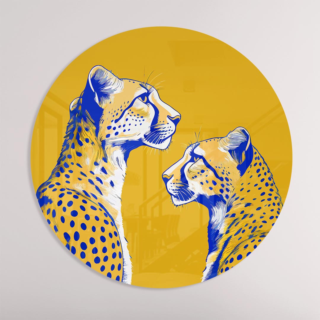 Stijlvolle Cheeta Muurcirkel