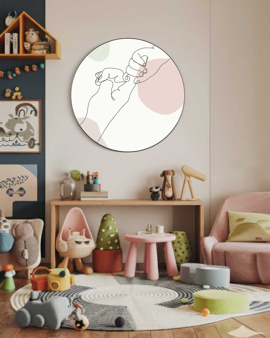 Samen Verbonden Kunst Muurcirkel-WallArtistic