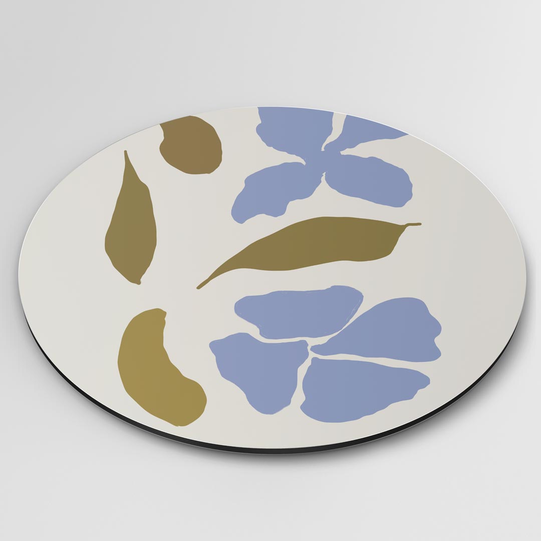 Botanische Blauw Muurcirkel