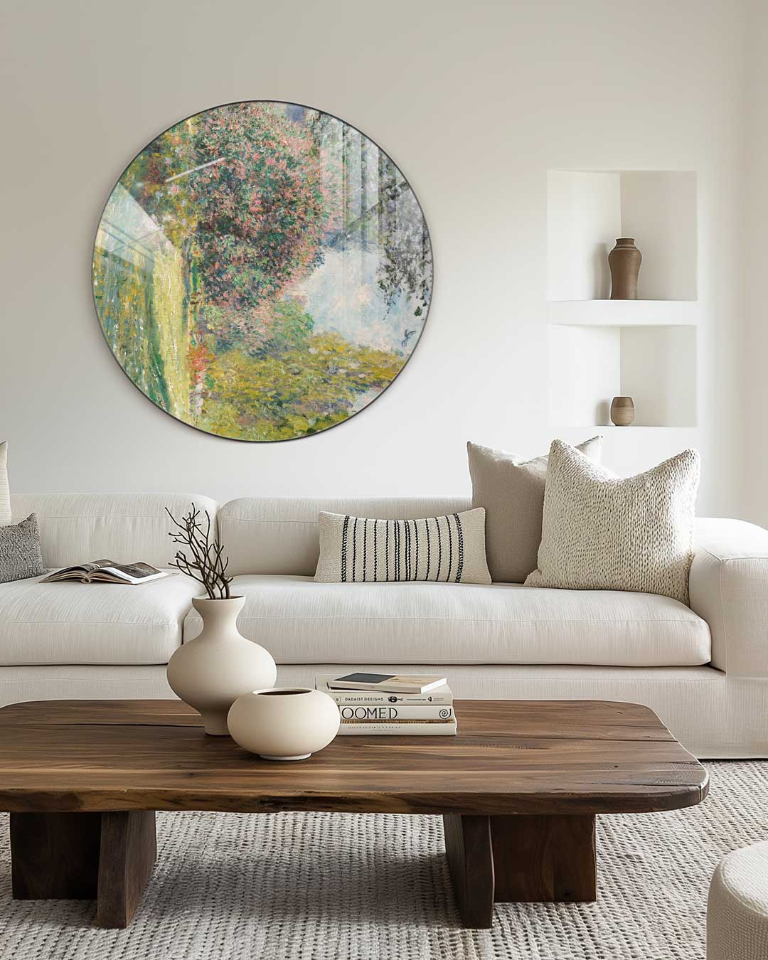 Impressie van Bloemrijke Tuin Muurcirkel-WallArtistic