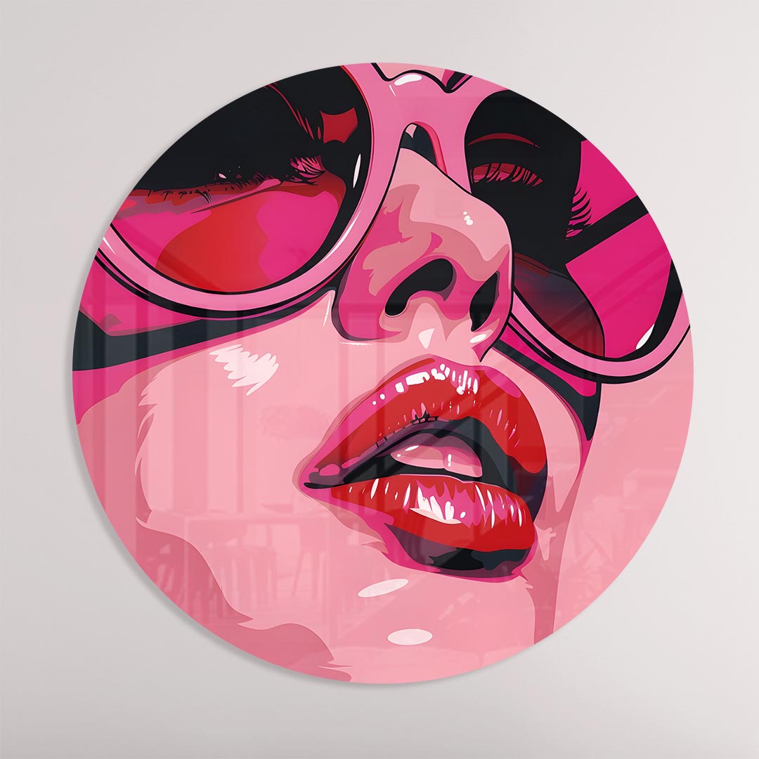 Trendy Pop-Art Muurcirkel