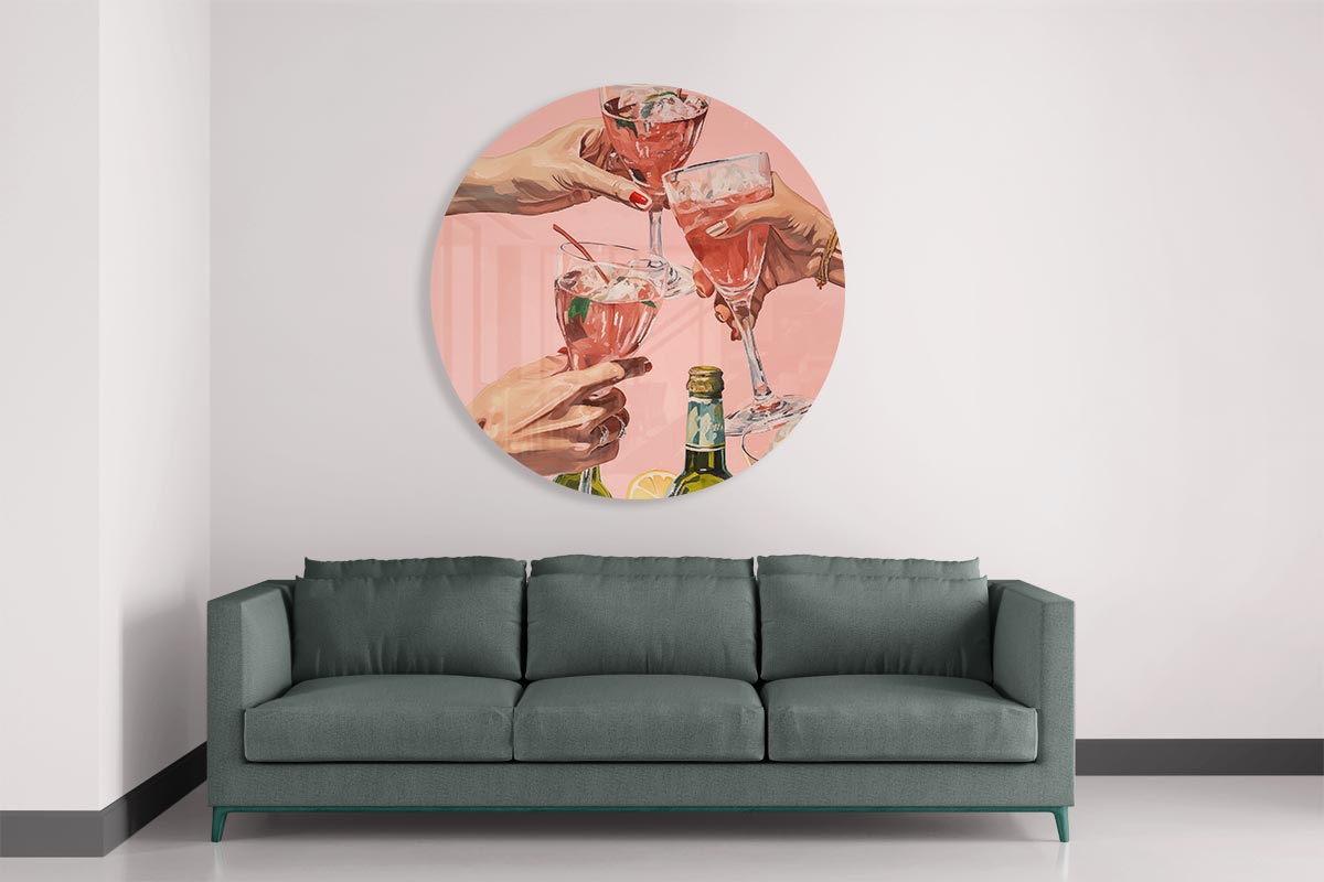 Cheers Muurcirkel-WallArtistic
