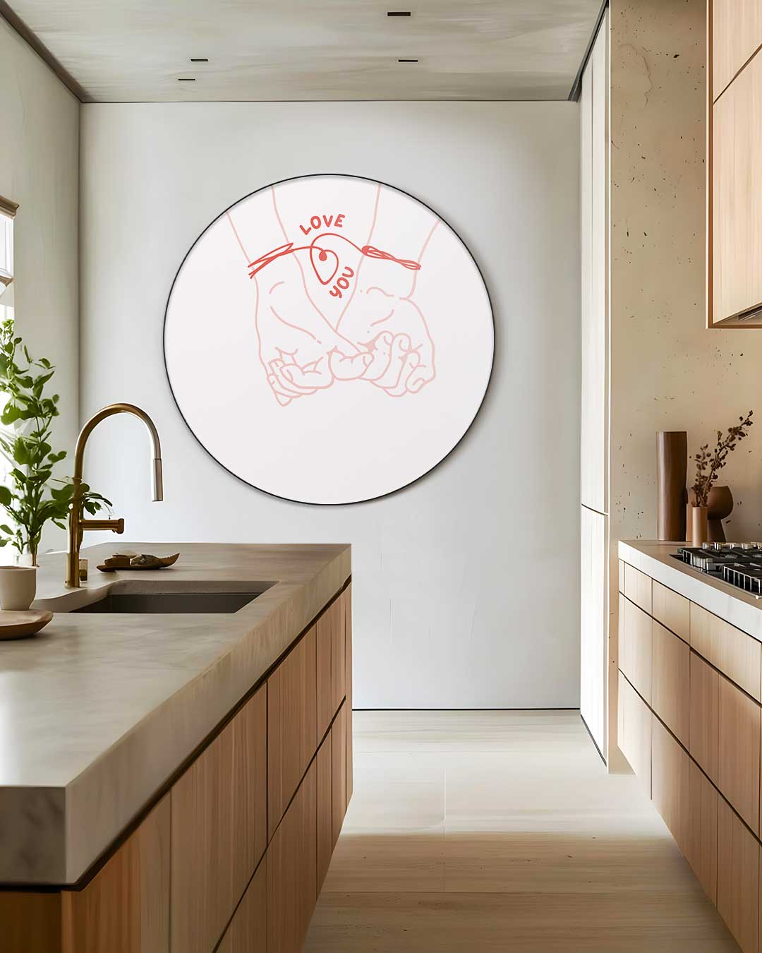 Liefdevolle Handen Muurcirkel-WallArtistic