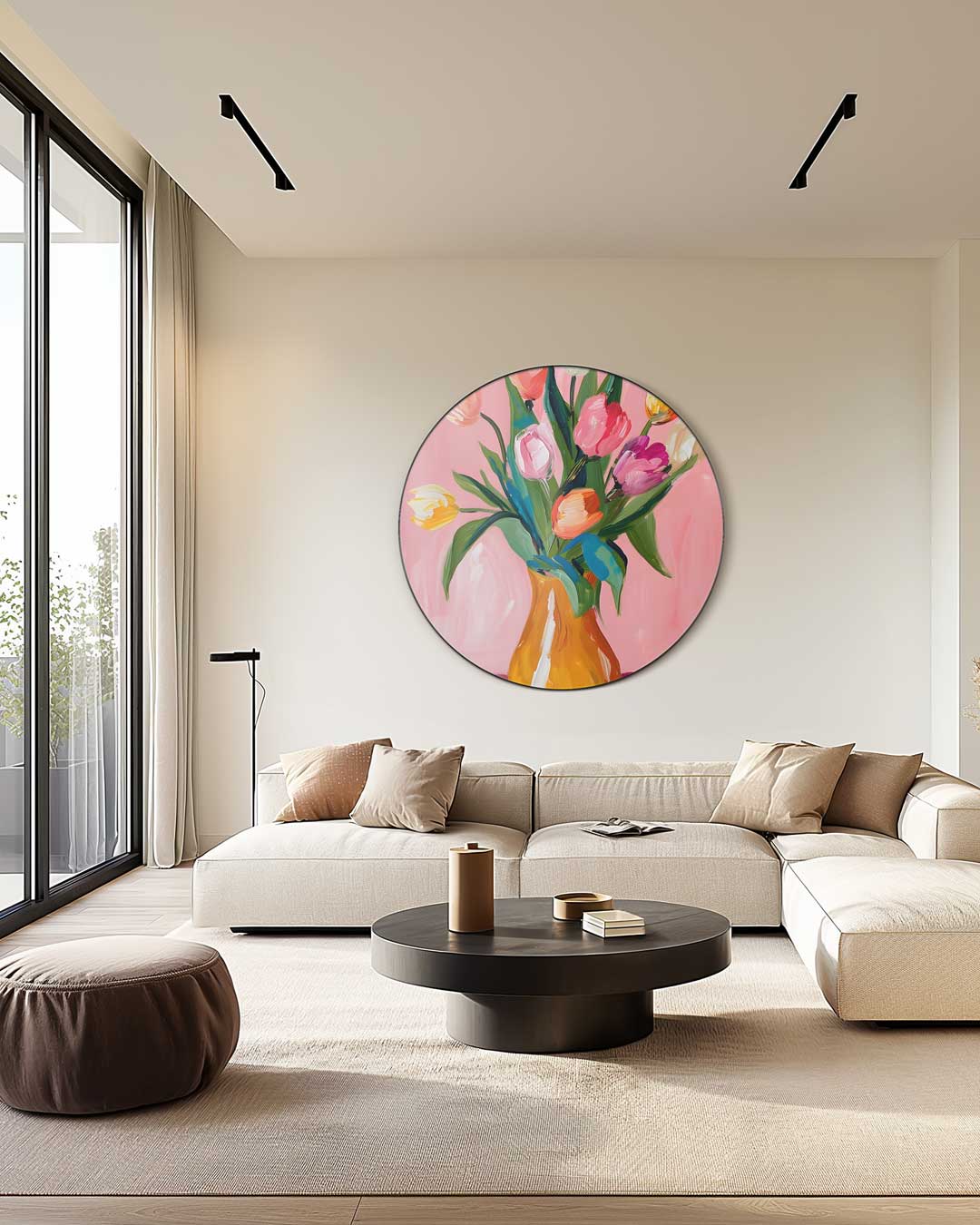 Bloeiende Tulpen Muurcirkel