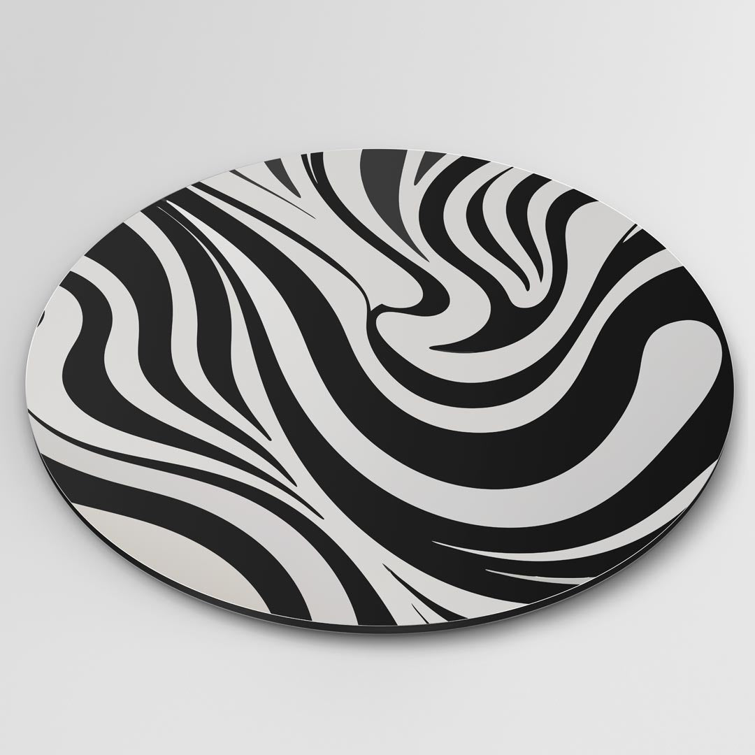 Zebra Stijl Muurcirkel