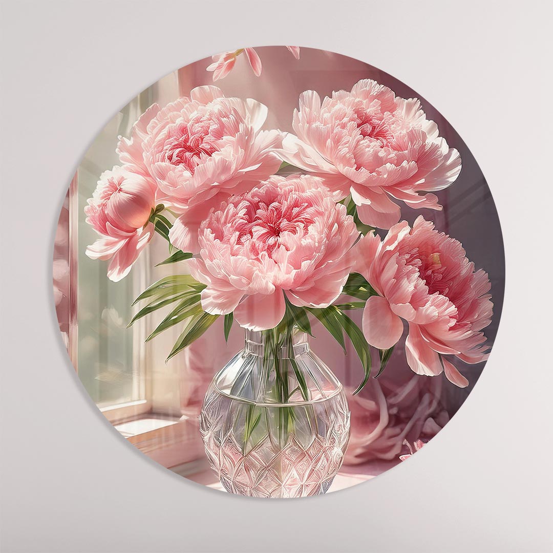 Romantische Bloemen Muurcirkel
