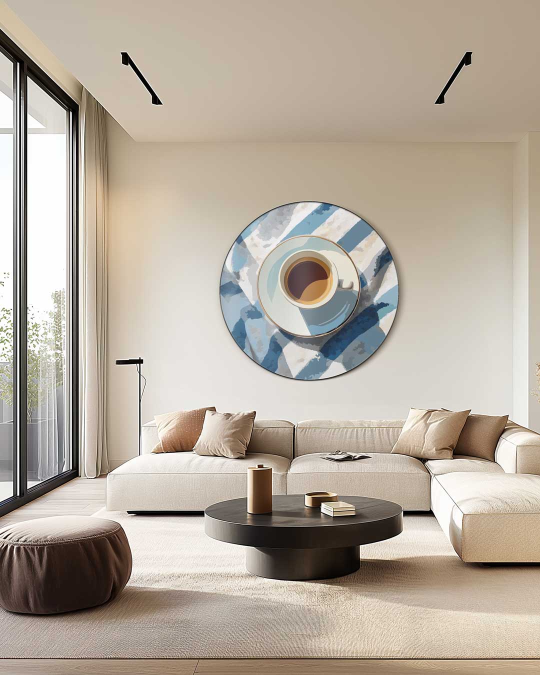 Koffie Vibe Muurcirkel-WallArtistic
