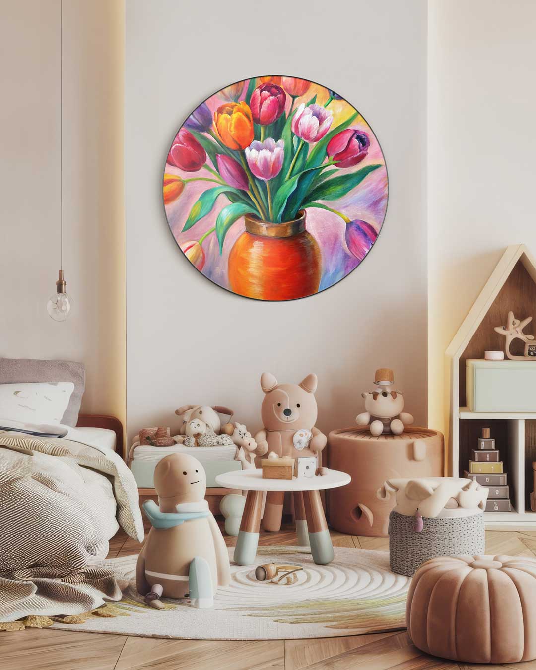 Vrolijke Bloemenmuurcirkel