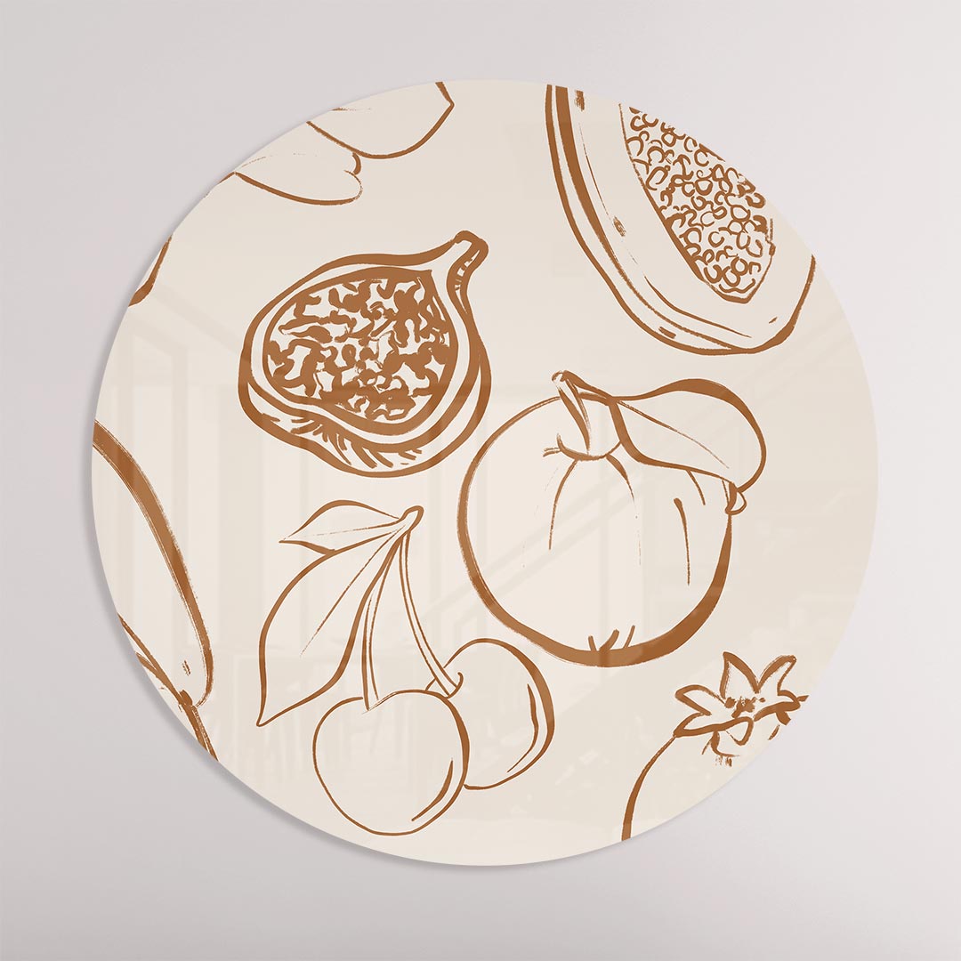 Fruitige Wandcirkel Muurcirkel-WallArtistic