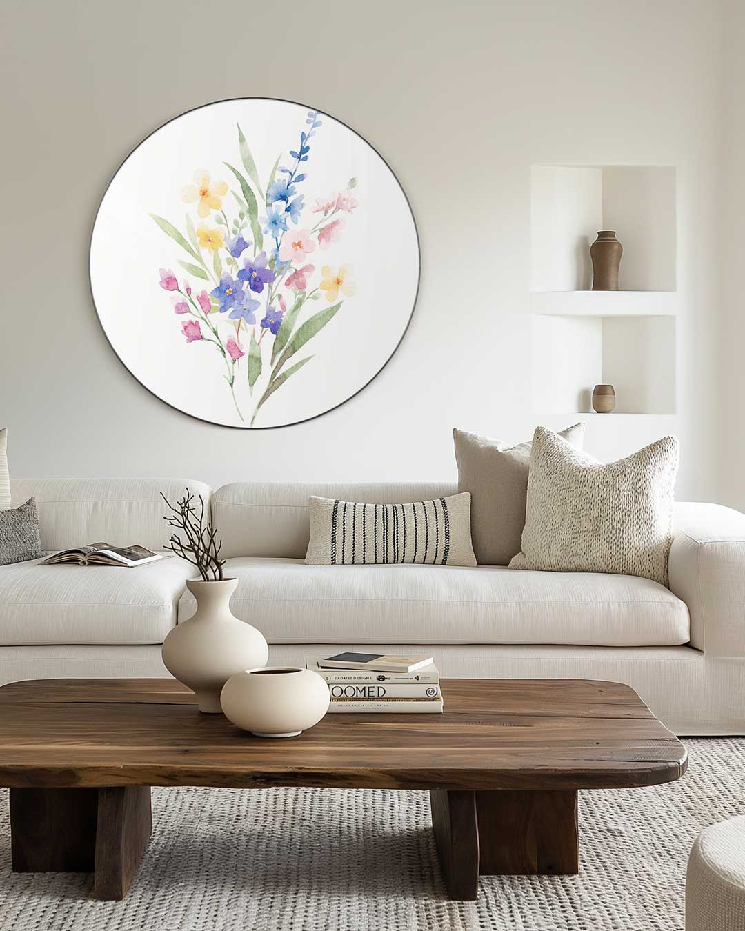 Bloemenpracht Muurcirkel-WallArtistic