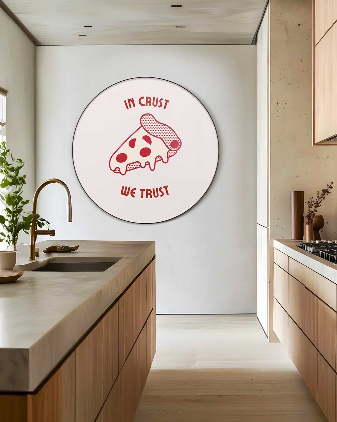 Pizza Lover Muurcirkel-WallArtistic
