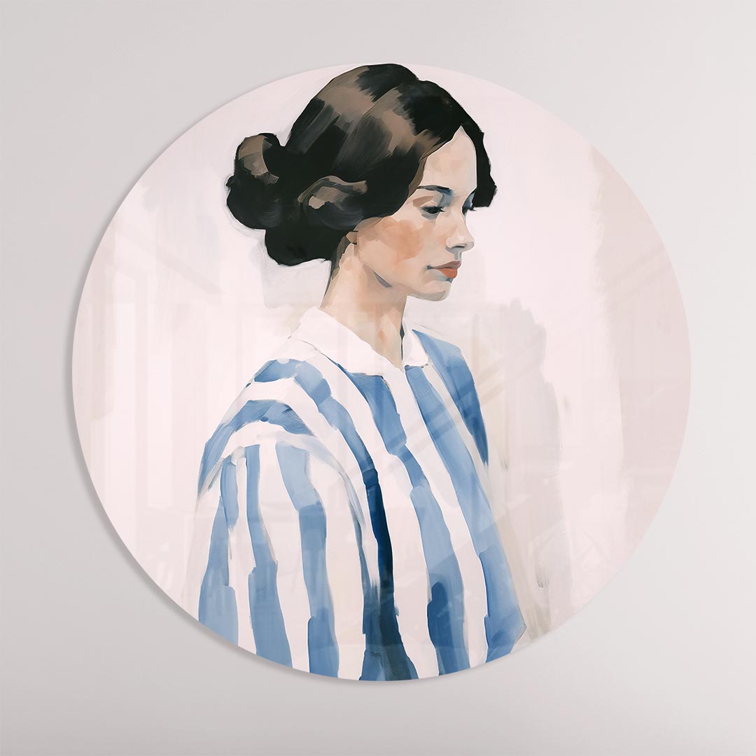 Elegante Vrouwelijke Muurcirkel-WallArtistic