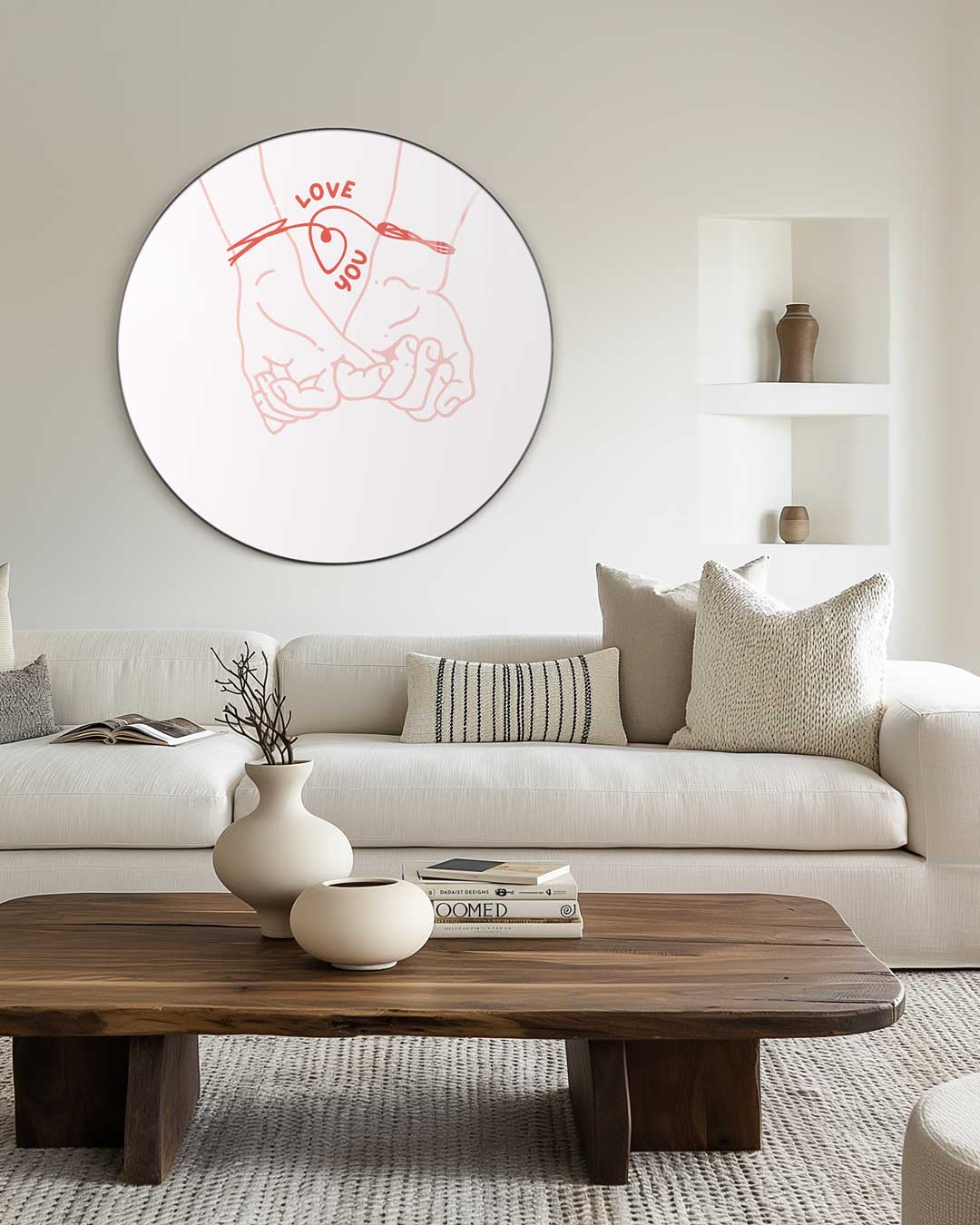 Liefdevolle Handen Muurcirkel-WallArtistic