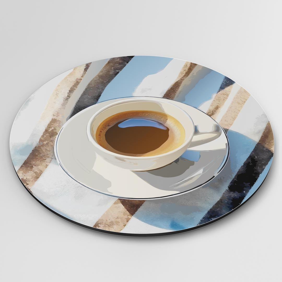Espressomoment Muurcirkel-WallArtistic
