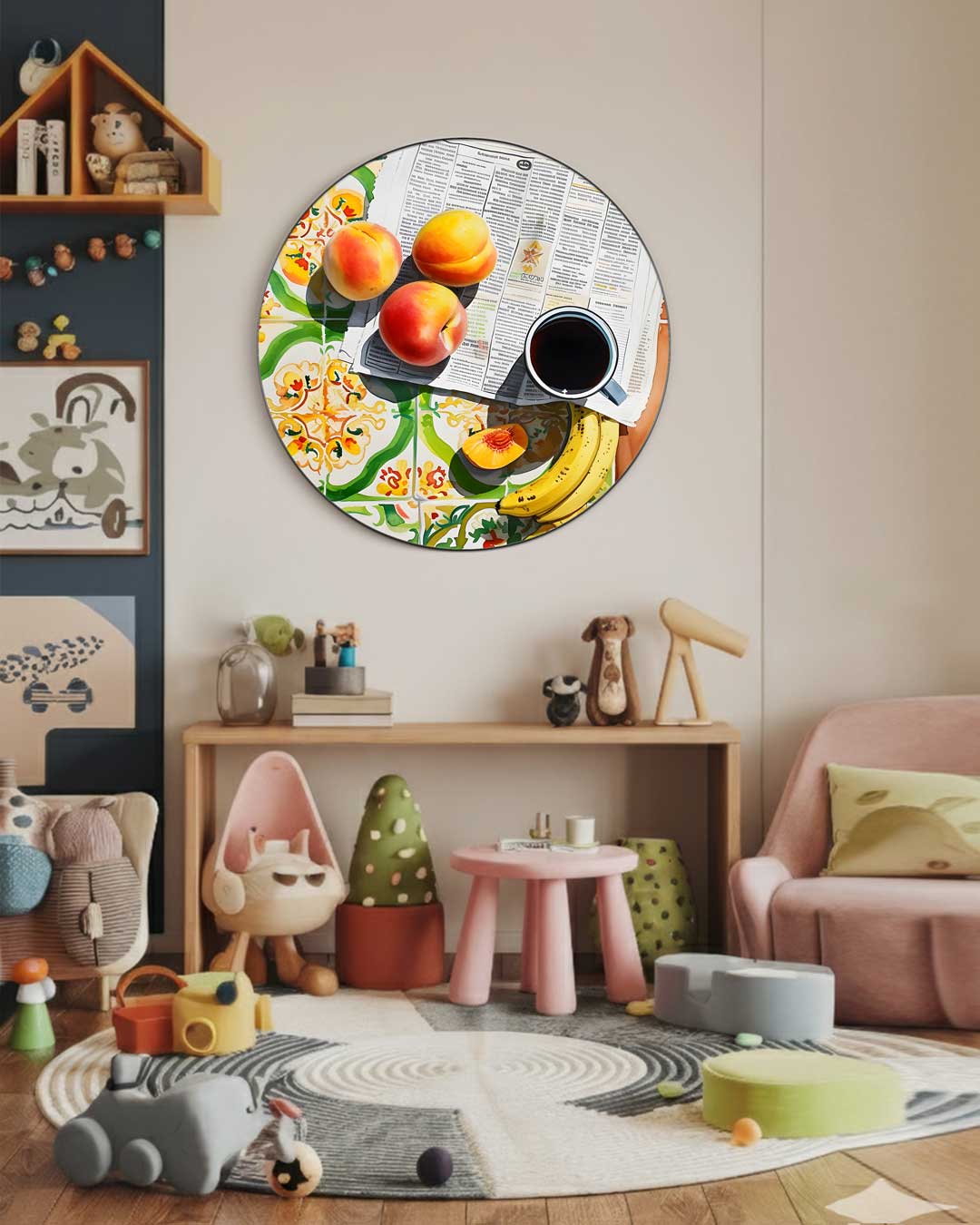 Kleurrijke Mediterrane Muurcirkel